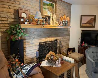 Looking at the mantel