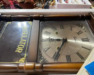 Centurion 35 day Regulator chime clock in box model #650KB. This clock can be found in the garage