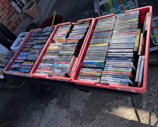 The DVDs will be outside (just outside the garage in the back yard) so, enjoy the beautiful weather this weekend!