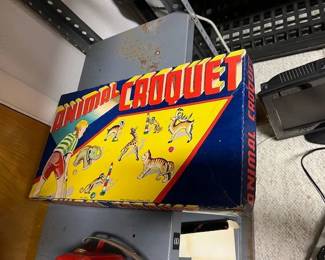 Vintage Animal Croquet game