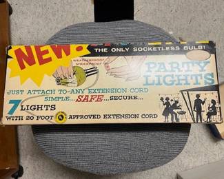 How many of these have you seen lately? They are  "party lights" from the 1950's!