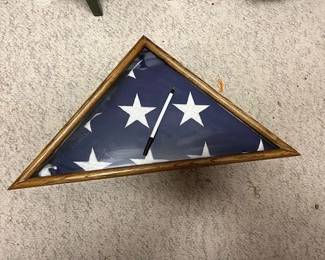 Flag and display case