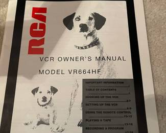 VCR manual