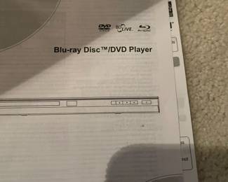 Toshiba blu-ray instruction book