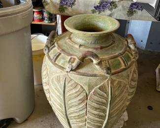 Beautiful  ceramic vase  almost as big as a trash can