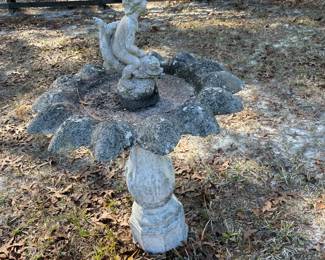 Cement Bird bath
