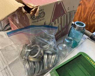 Lots of canning jars