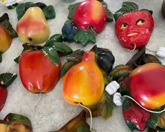  Vintage Chalkware Midcentury Kitchen decor.