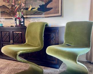 Green velvet MCM made in Italy