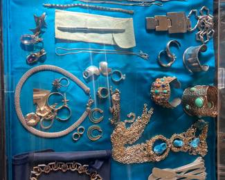 Gorgeous and unique sterling, gold, etc