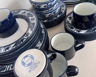 Vintage Dansk blue and white