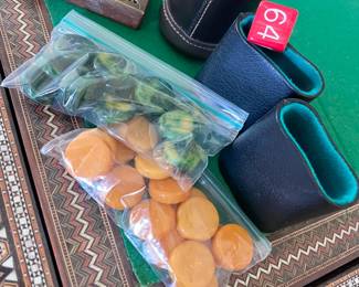 Bakelite Backgammon Pieces