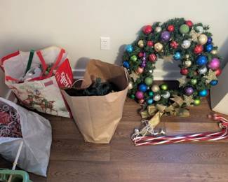 some of the vast Christmas decor