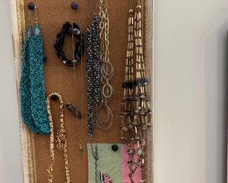 necklaces, pins and bracelets 