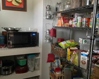 full pantry in kitchen 
