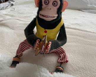 vintage toy monkey battery operated and works