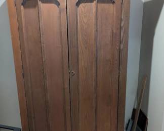 tall antique  wardrobe cabinet