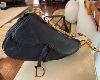 Christian Dior
Saddle Ostrich Handbag