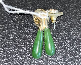 Jade earrings