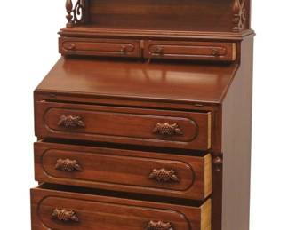 DAVIS CABINET Co. Lillian Russell Solid Walnut 35" Secretary Desk'?
Hutch