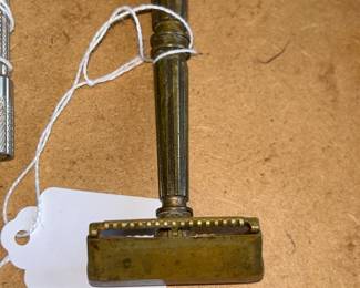 GEM Micromatic Open Comb Vintage Single Edge Safety Razor - Brass w/Gem Blade