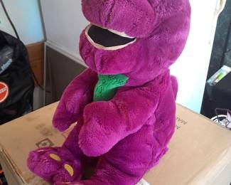 $15.00 Barnie the purple Dino.
