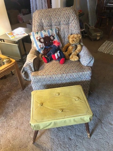 Vintage furniture, bear decor