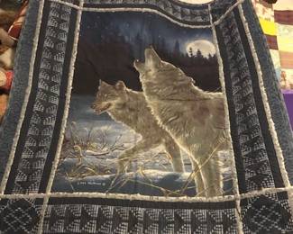 James Hautman wolf quilt