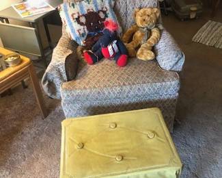 Vintage furniture, bear decor