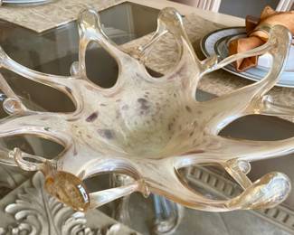 Vintage Murano glass bowl/ sculpture 