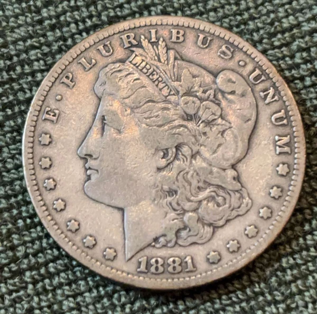 1881 S Morgan Silver Dollar