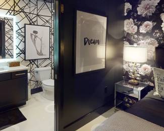 Atlanta Estate Sale Ponce City Market Bedroom Mirror Nightstand