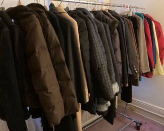 Large selection of winter coats