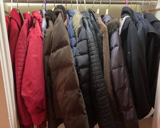 Large amount of winter coats and jackets in like new condition.