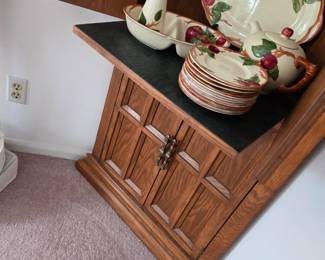 Franciscan apple and corner cabinet