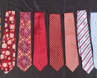 CT171VMens Ties 5 Raphael Italy, all silk,Tasso Elba, Kenneth Cole, Bvlgari and more