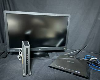 CT312RHP Monitor, Netgear Router, Arris Modem