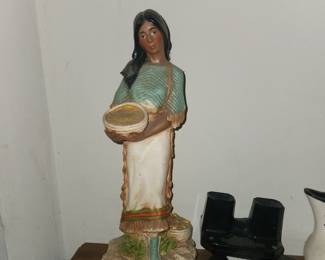Beautifully painted Native American girl. SOLD