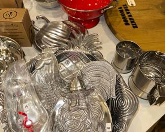 Selection of Metal Serveware