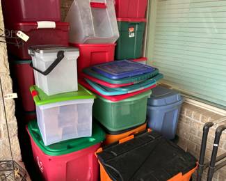 Selection of Plastic Storage