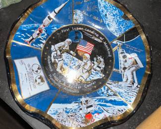 NASA commemorative dish