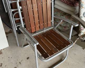 Vintage Wood Folding Chairs