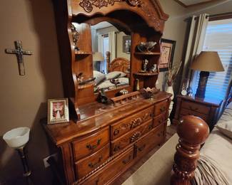 Another view of dresser in bedroom