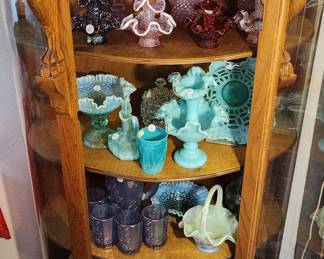 More fenton and cabinet for sale