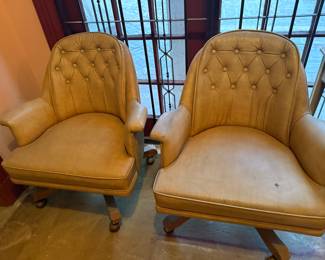 vintage club chairs