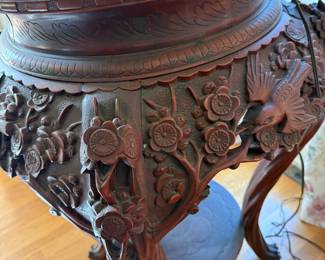 Japanese carved center table