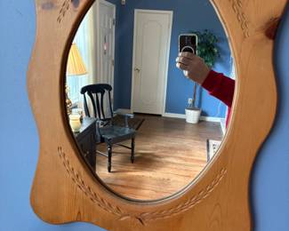 Pine Wall Matching Mirror