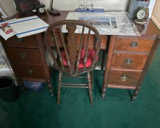 Upstairs Secretary Desk with Chair