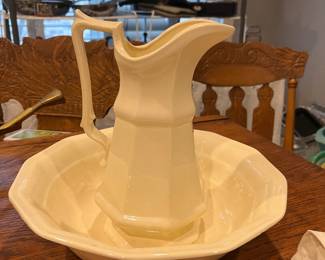 Vintage set, pitcher, and bowl