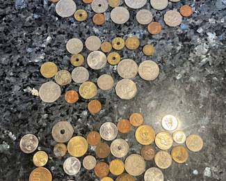 Coins from all around the world.